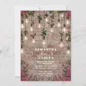 Rustikale Botanische Wildblume Einladung (Vorderseite)