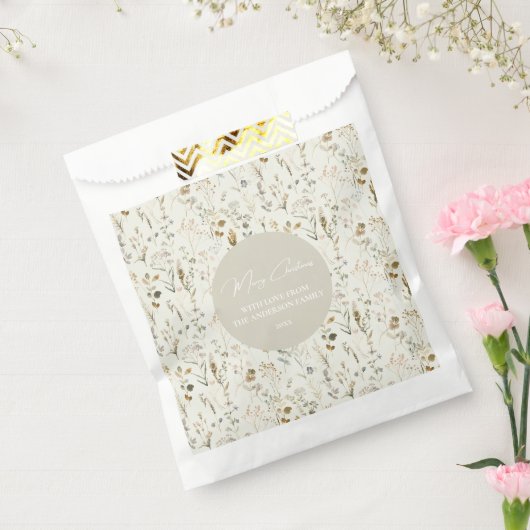 Rustikale botanische Wildblume Geschenktütchen (Versiegelt)