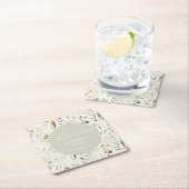 Rustikale botanische Wildblume Rechteckiger Pappuntersetzer (Vor Ort)