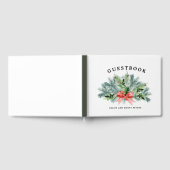 Rustikale Botanische Winterhochzeit Gästebuch (Voll)