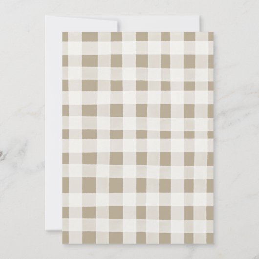 Rustikale Boy Woodland Forest Animals Kinderdusche Einladung (Rückseite)