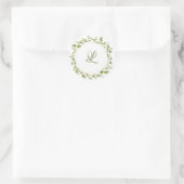 Rustikale Branch Greenery Wedding Envelope Sticker (Tasche)