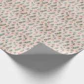 Rustikale Branchen und Berner Weihnachten Geschenkpapier (Ecke)