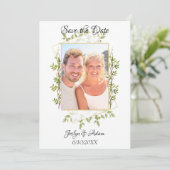 Rustikale Branchengärten Einladung zur Hochzeit (Stehend Vorderseite)