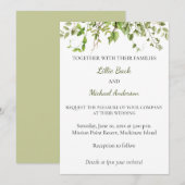 Rustikale Branchengärten Einladung zur Hochzeit (Vorne/Hinten)