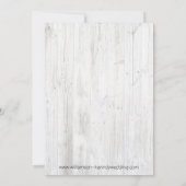 Rustikale Brauerei Brautdusche Einladung (Rückseite)