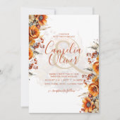 Rustikale Brauerei | Herbst Burnt Orange Einladung (Vorderseite)