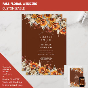 Rustikale Brauerei   Herbst Burnt Orange Einladung