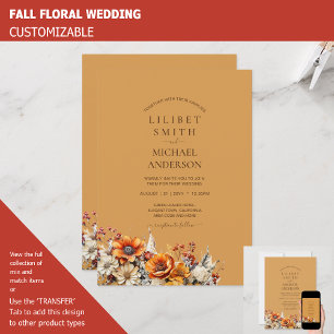 Rustikale Brauerei   Herbst Burnt Orange Einladung