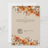 Rustikale Brauerei | Herbst Burnt Orange Einladung (Rückseite)