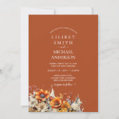 Rustikale Brauerei | Herbst Burnt Orange Einladung (Vorderseite)