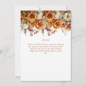 Rustikale Brauerei | Herbst Burnt Orange Einladung (Rückseite)