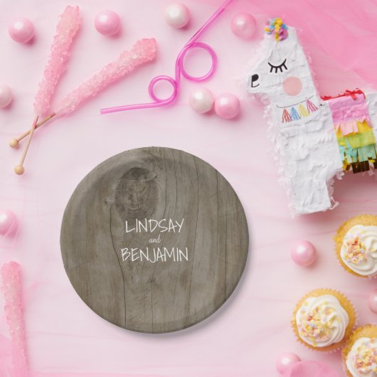 Rustikale Brauerei Pappteller (Party)