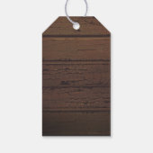 Rustikale Brauerei-Streichellichter Hochzeit Geschenkanhänger (Rückseite)