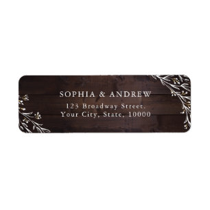 Rustikale Brauerei Wood Boho Floral Country Weddin