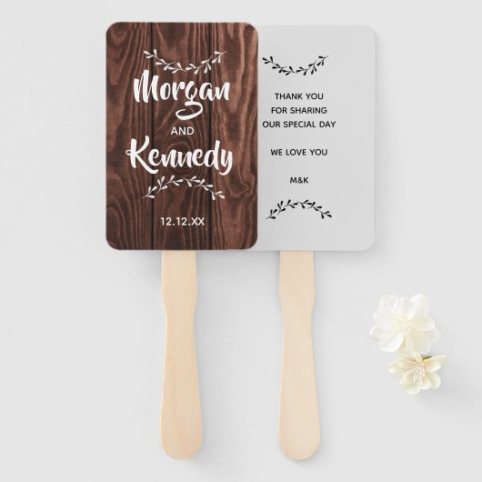 Rustikale Brauereihandfans Fächer (Vorne und Hinten)