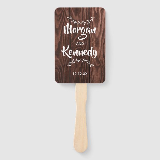 Rustikale Brauereihandfans Fächer (Vorderseite)