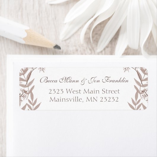 Rustikale Braun Hochzeit Vintag botanisch (Insitu)