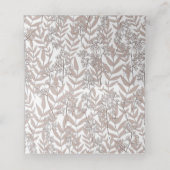 Rustikale Braun Hochzeit Vintag botanisch Platzkarte (Innenseite Aufgefaltet)