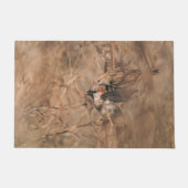 Rustikale Braun Sperling Vögel Wildlife-Fotografie Fußmatte (Vorderseite)