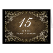 Rustikale Braun- und Goldhochzeit (Vorderseite (Horizontal))