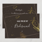 Rustikale Braun- und Weißmädchen Einladung (Vorne/Hinten)