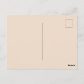 Rustikale Braunbaumzweige Postkarte (Rückseite)