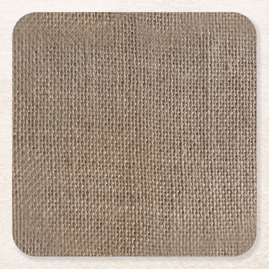 Rustikale braune gedruckte Hintergrund mit Jute-Lo Rechteckiger Pappuntersetzer (Vorderseite)