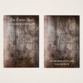 Rustikale, braune Grunge Necklace-Holder-Display-K (Vorne & Hinten)