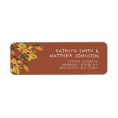 Rustikale braune Herbstblätter Hochzeitsszenarien  (Vorne)