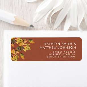 Rustikale braune Herbstblätter Hochzeitsszenarien 
