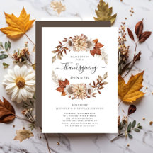 Rustikale braune Herbstblumen zum Thanksgiving-Din