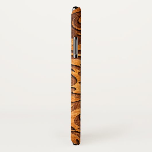 Rustikale braune Imitate Wirbel aus Holz Case-Mate iPhone Hülle (Hinten/Rechts)