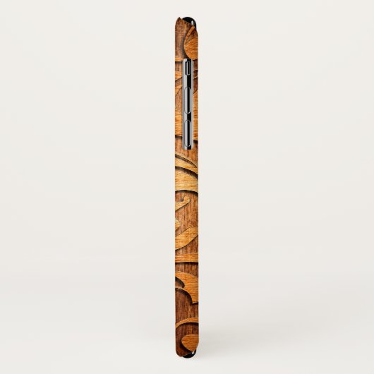 Rustikale braune Imitate Wirbel aus Holz Case-Mate iPhone Hülle (Hinten/Links)