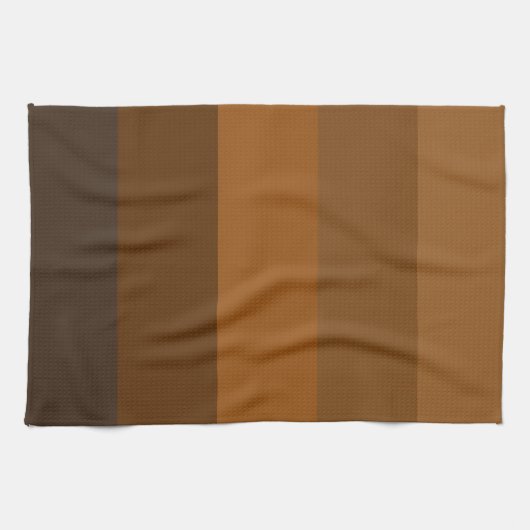 Rustikale braune Streifen Geschirrtuch (Horizontal)