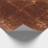 Rustikale braune Textur Land Vintage Grunge Geschenkpapier (Ecke)
