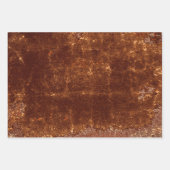Rustikale braune Textur Land Vintage Grunge Geschenkpapier Set (Vorderseite 2)