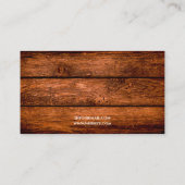 Rustikale Braunpferde Fotos Reittiere Visitenkarte (Rückseite)