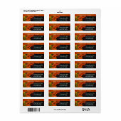 Rustikale Brautbäume Fall Foliage Hochzeit einlade (Vorne)