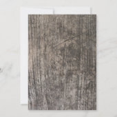 Rustikale Brautdusche Einladung (Rückseite)