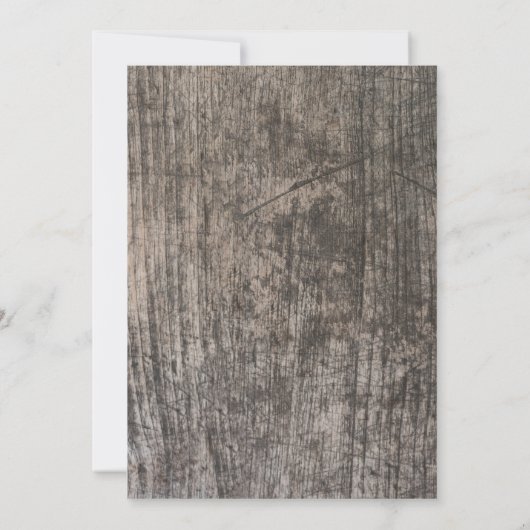 Rustikale Brautdusche Einladung (Rückseite)