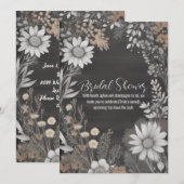 Rustikale Brautdusche Einladung (Vorne/Hinten)