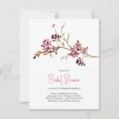 Rustikale Brautdusche Einladungen (Vorderseite)