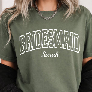 Rustikale Brautjungfern Braut-Truppe Benutzerdefin T-Shirt