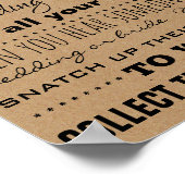 Rustikale Brautparty-Spiele Das Ring Game Poster (Ecke)