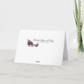 Rustikale Bretagne Spaniel Weihnachten (Rückseite)