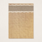 Rustikale Brett- und Lace-Earring-Display-Karten (Rückseite)