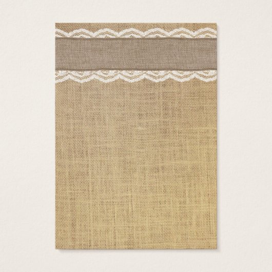 Rustikale Brett- und Lace-Earring-Display-Karten (Rückseite)