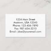 Rustikale Bretter und Rosen-Geschäfts-Karte Visitenkarte (Rückseite)