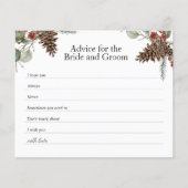 Rustikale Bridal Advisor-Karte | Kariert & Pinecon Flyer (Vorne)